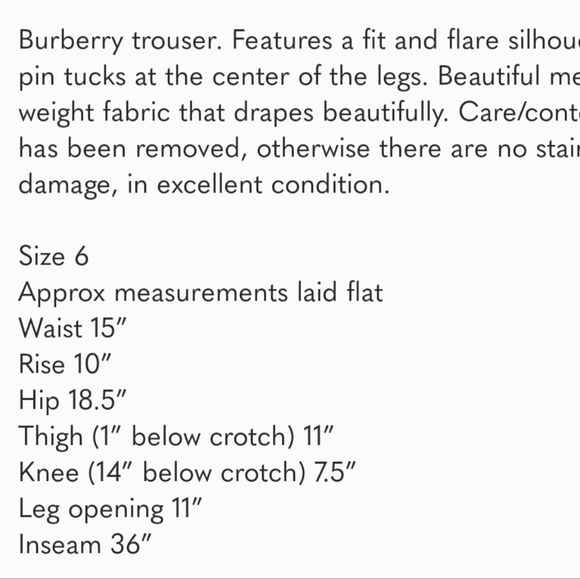 Burberry Trouser - Picture 6 of 6